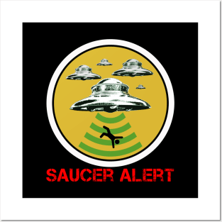 Saucer Alert Posters and Art